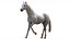 3D White Horse Rigged 3D model