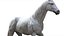 3D White Horse Rigged 3D model
