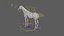 3D White Horse Rigged 3D model
