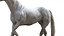 3D White Horse Rigged 3D model