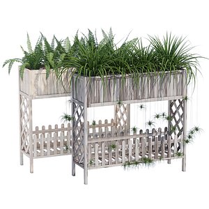 3D model Raised planter box 2