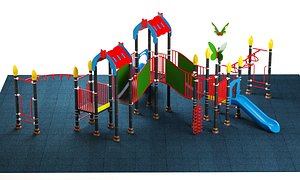 3D model kids playground 08