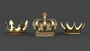 3D Golden Crown