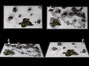 Traditional Japanese Zen Garden Karesansui Landscape Set