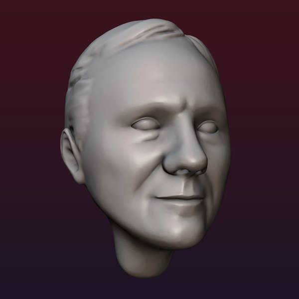 Male head 8 3D model