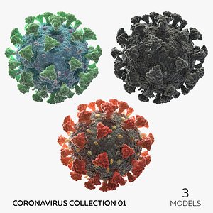 Coronavirus Collection 01 - 3 models 3D model