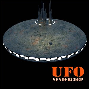 ufo sendercorp 3d obj
