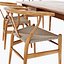 Carl Hansen CH24 위시 본 의자 + CH327 다이닝 테이블 (vray + corona)