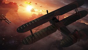 World War One Plane LowPoly High Quality 3D Model