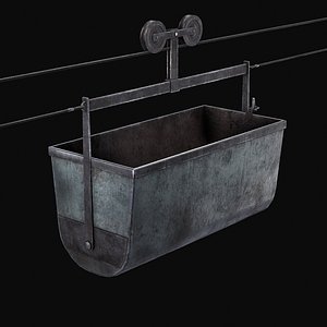 3D Mine Large Hanging Cart