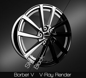 3D model borbet rim