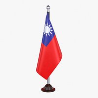 Taiwan Republic of China Flag Stand