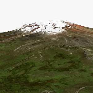 Mount Chimborazo Andes Chimborazo Province Ecuador model