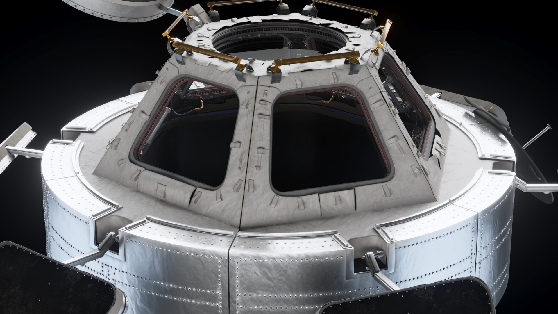 Cupola ISS Module 3D Model - TurboSquid 2294356