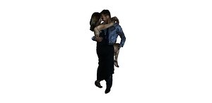 3d obj couple dancing