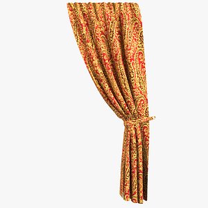 3d luxurious curtain model