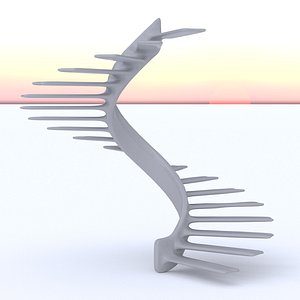 Smooth Organic Stairs 3D