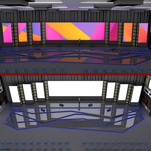 3D Hotel Meeting Room 43 model