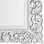 Classic Antique Tall Wall Mirror in elegant gold frame 3D model