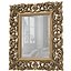 Classic Antique Tall Wall Mirror in elegant gold frame 3D model