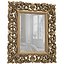 Classic Antique Tall Wall Mirror in elegant gold frame 3D model