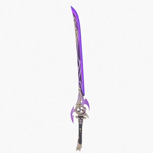 3D Mistsplitter Reforged Sword Genshin Impact