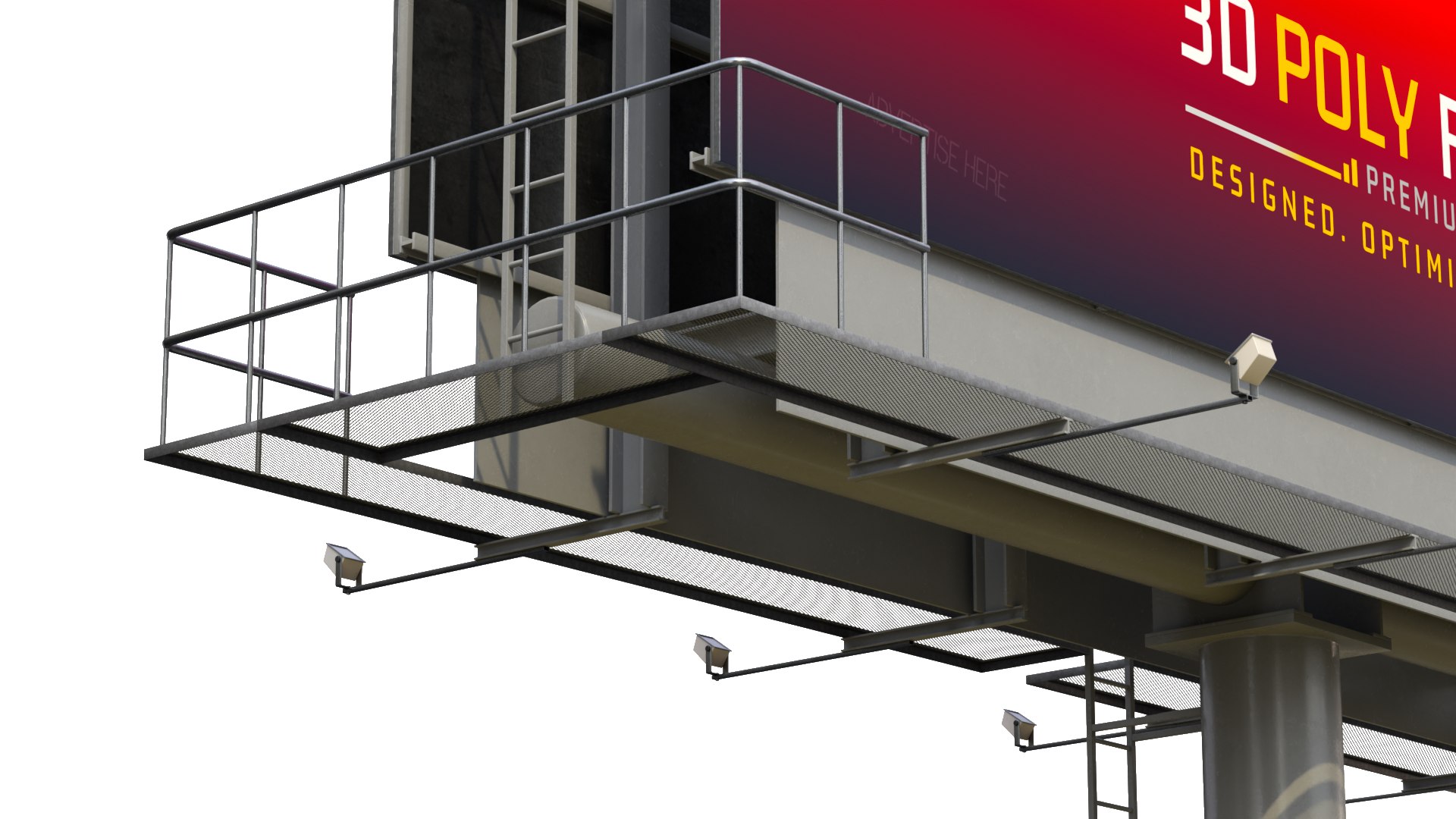 City Advertising Billboard And Banner Kit 3D Model - TurboSquid 2640822