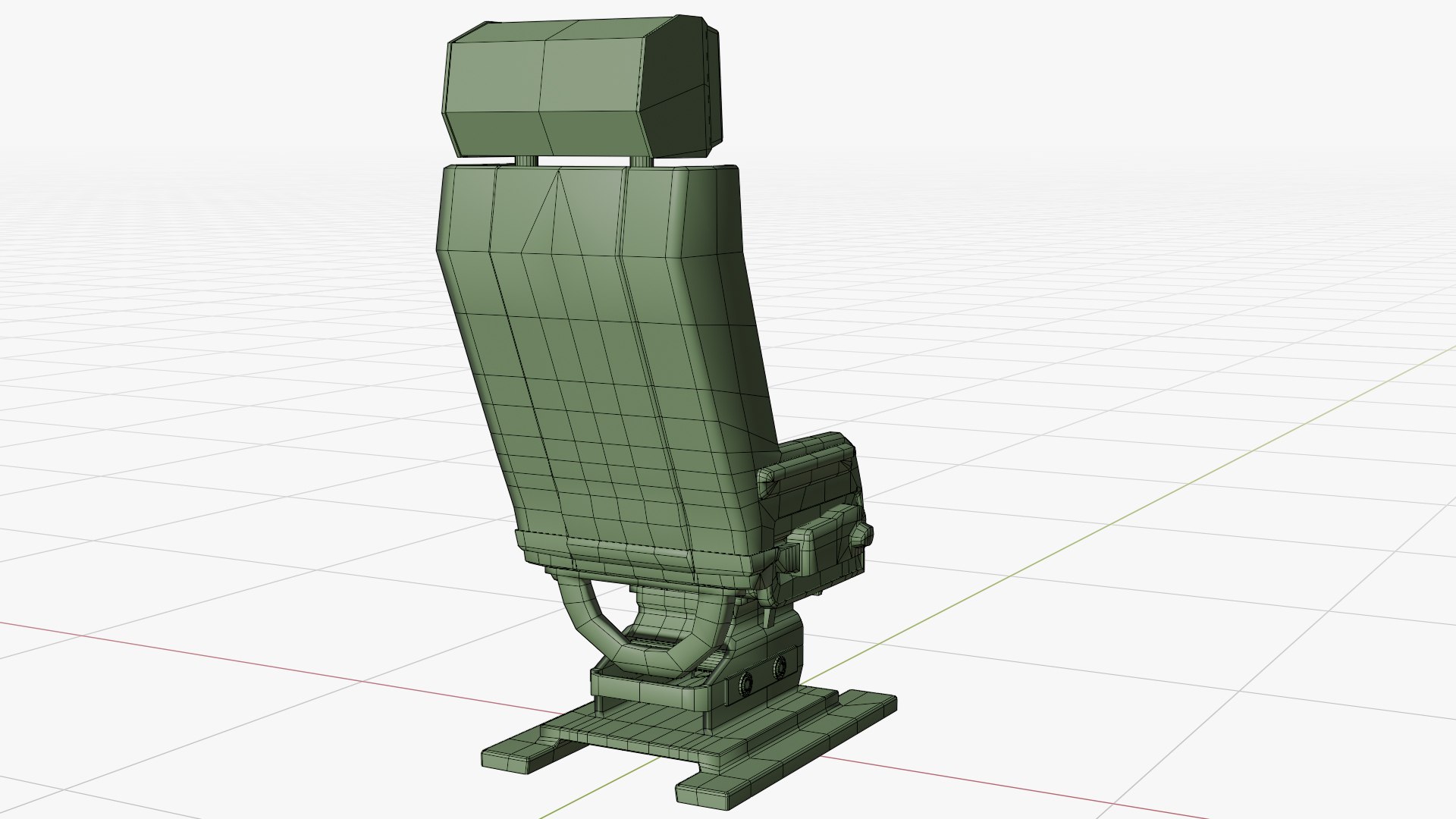 Sci Fi Pilot Chair 3D Model - TurboSquid 2384915