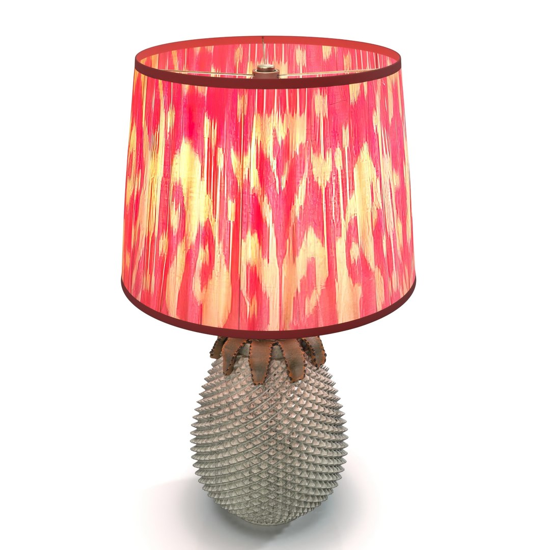 3D Pineapple Lamp and Silk Ikat Lampshade PBR https://p.turbosquid.com/ts-thumb/L8/5wUY0o/KK/1920_view02/jpg/1717234813/1920x1080/fit_q87/4baba128f0ed8e089b13456504bedb98b45e6fd1/1920_view02.jpg