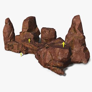 Mountain Rock Pbr Pack 03 3D model