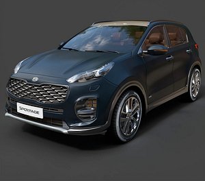 Kia Sportage Compact Crossover - Ultra-High Poly 3D Model