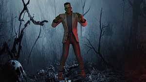 Frankenstein Monster low-poly