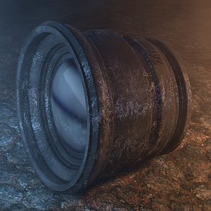 concepts vintage prime camera lens 3D model