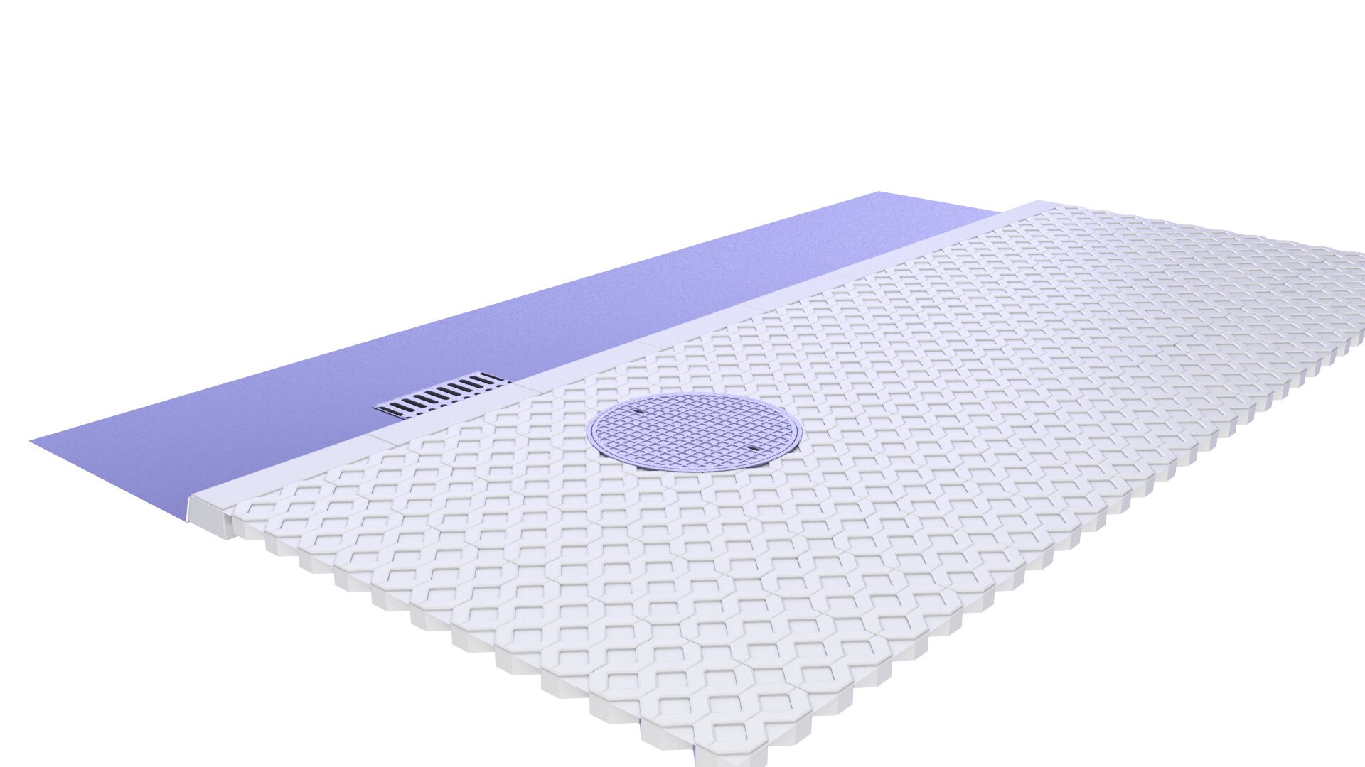 Concrete Openwork Slab Pavement 10 3D - TurboSquid 2096870