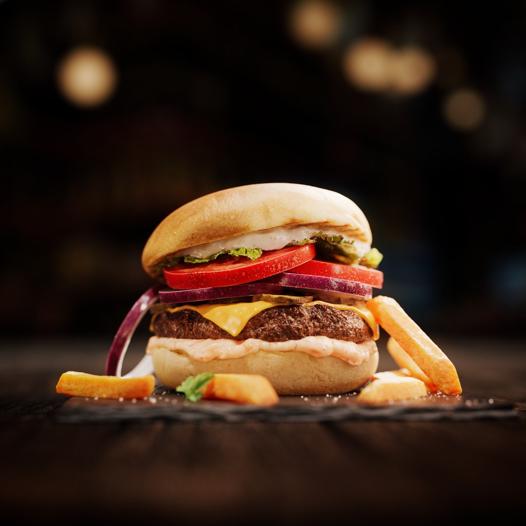 3D Burger https://p.turbosquid.com/ts-thumb/L8/FPCtJB/Wf/styleframe_01/png/1714309837/1920x1080/fit_q87/f6bc0dc78e7dc63cf0b600588fccd813baca83ba/styleframe_01.jpg