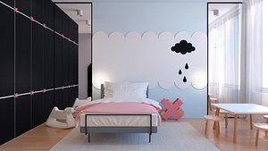 kids room c4d