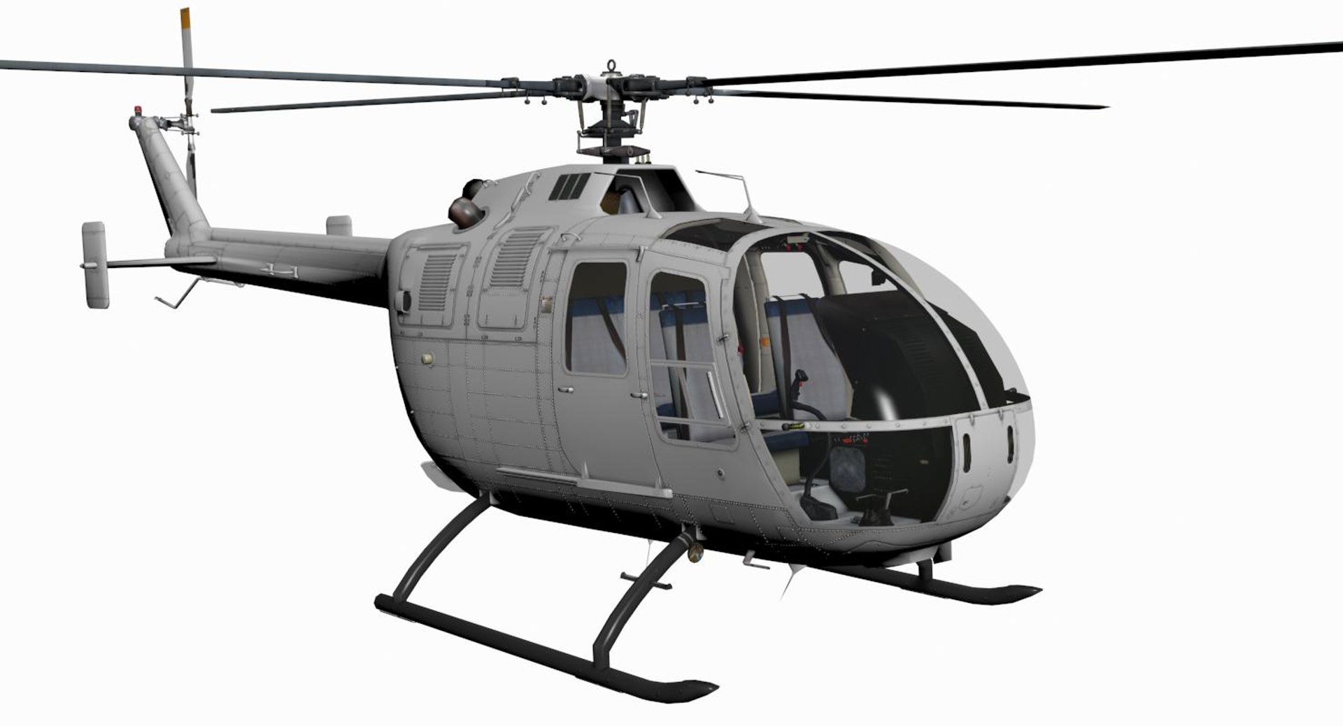 3d Max Mbb Bo-105 3d Max Mbb Bo-105