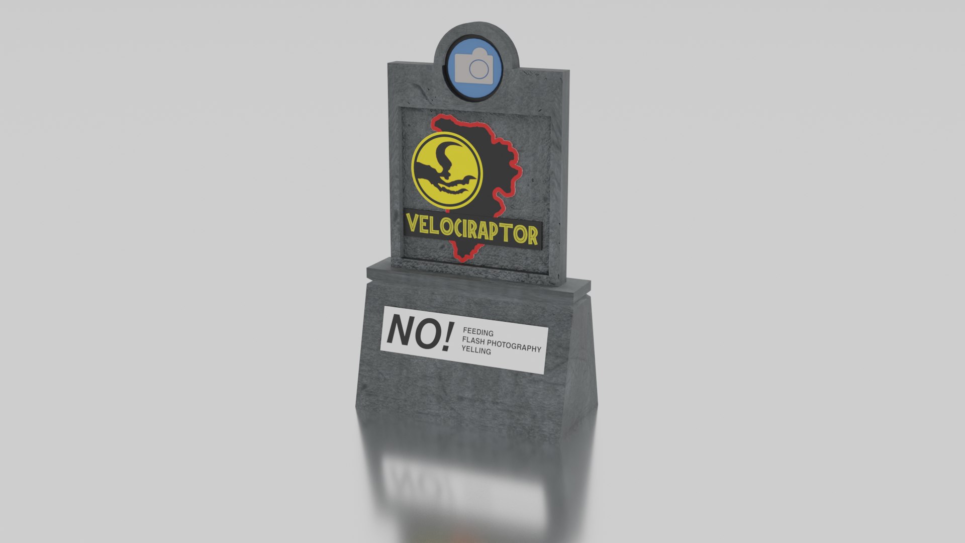 Jurassic Park Paddock Signs Pack 3D Model - TurboSquid 2280135