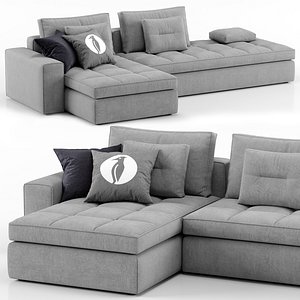 3D lounge sofa - calligaris model