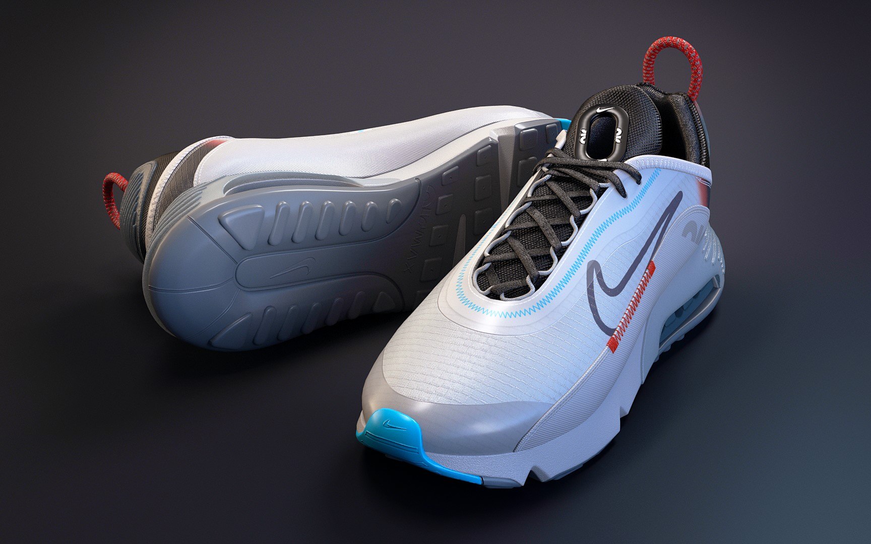 3D model Nike Shoe Box Set with 4K textures VR / AR / low-poly