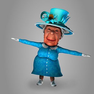 elizabeth queen 3D model