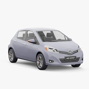 Toyota Yaris 2012 lowpoly