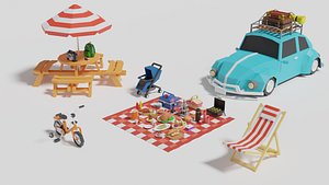 picnic pack 3D model