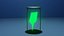 glowing paper plane in a jar