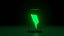 glowing paper plane in a jar