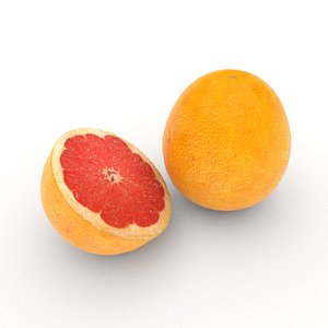 pomelo fruit 3D