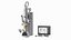 Generic Electron Microscope With Monitor