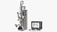 Generic Electron Microscope With Monitor