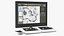 Generic Electron Microscope With Monitor