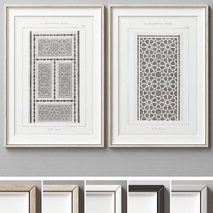 3D Picture Frames Set-356 model